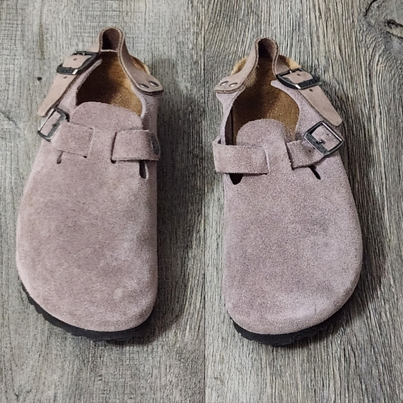 Birkenstock  Tokio Suede Leather  Faded-Purple - Picture 2 of 15